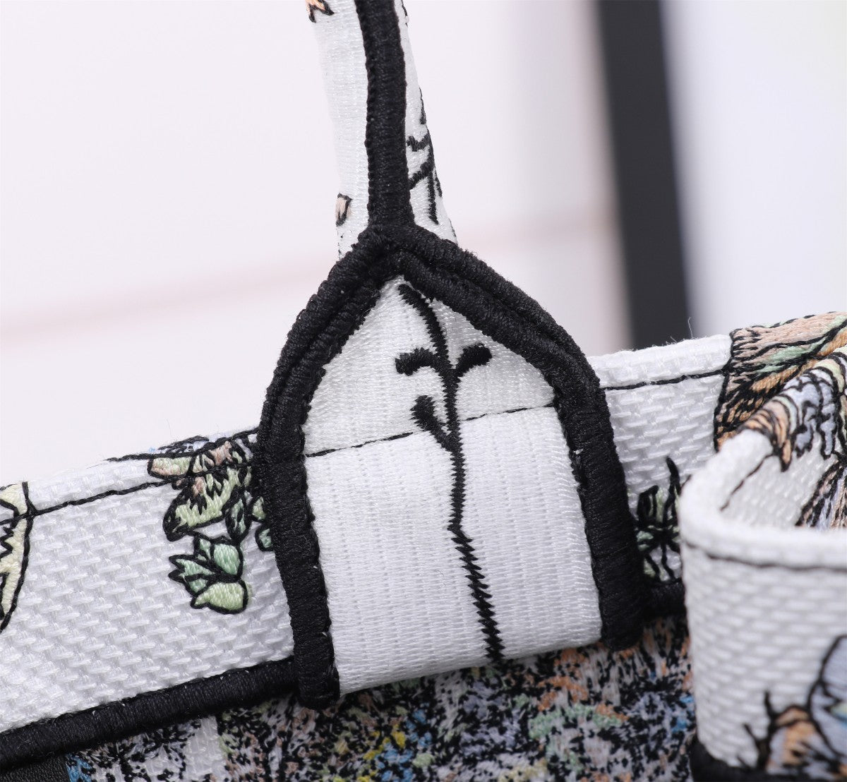 Christian Dior Book Tote Medium - Multi-Color Embroidered Canvas Bag