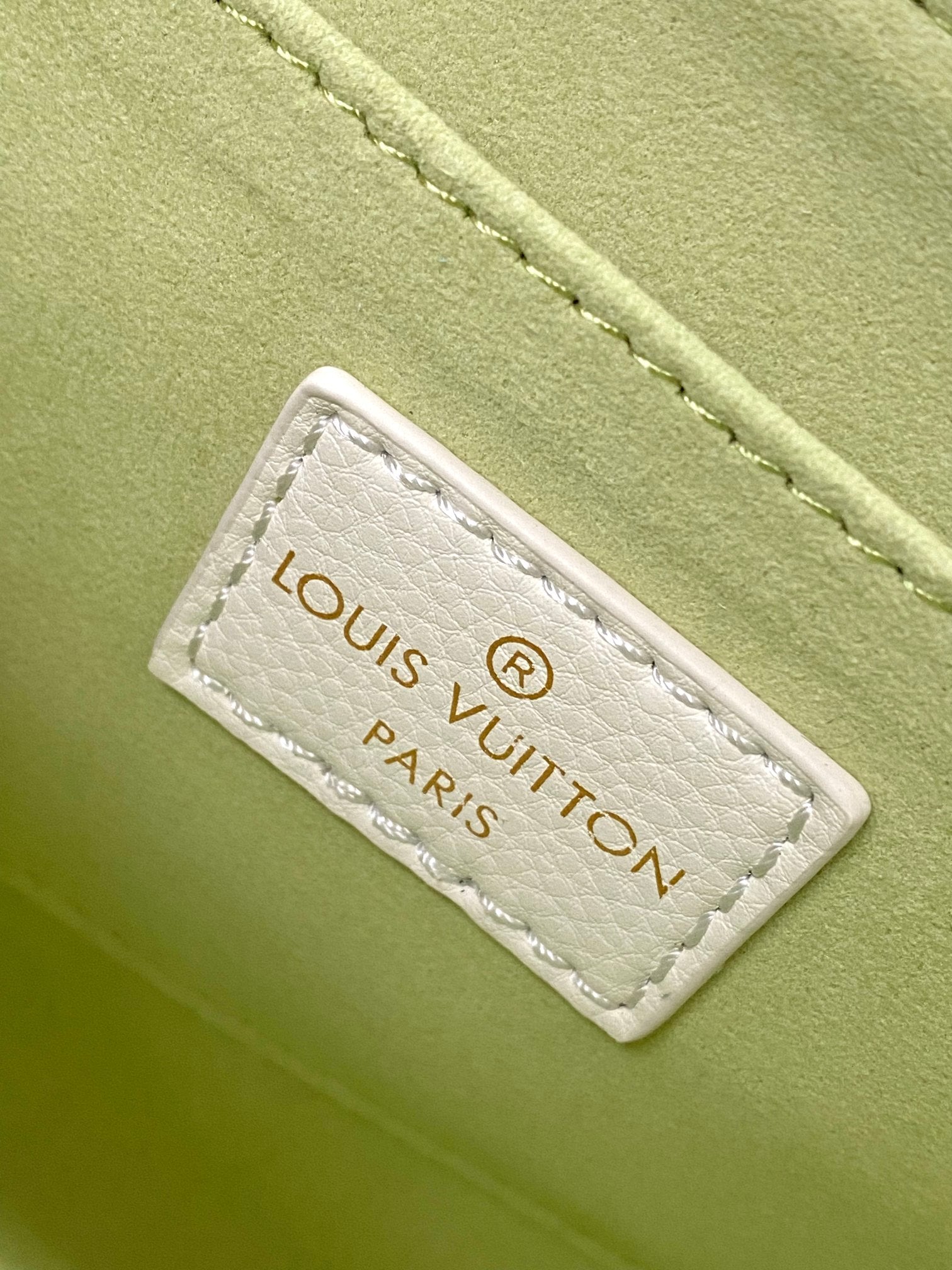 Louis Vuitton Favorite Bag Monogram Empreinte Leather Pastel Green and White