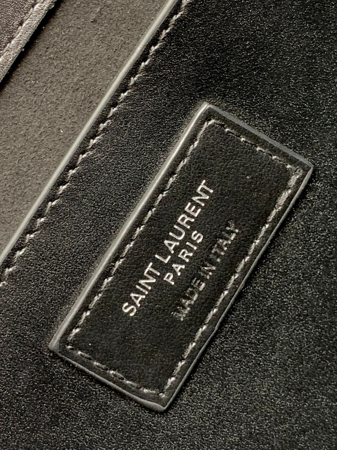 Saint Laurent Monogram Wallet on Chain in Black Leather with Silver Hardware
