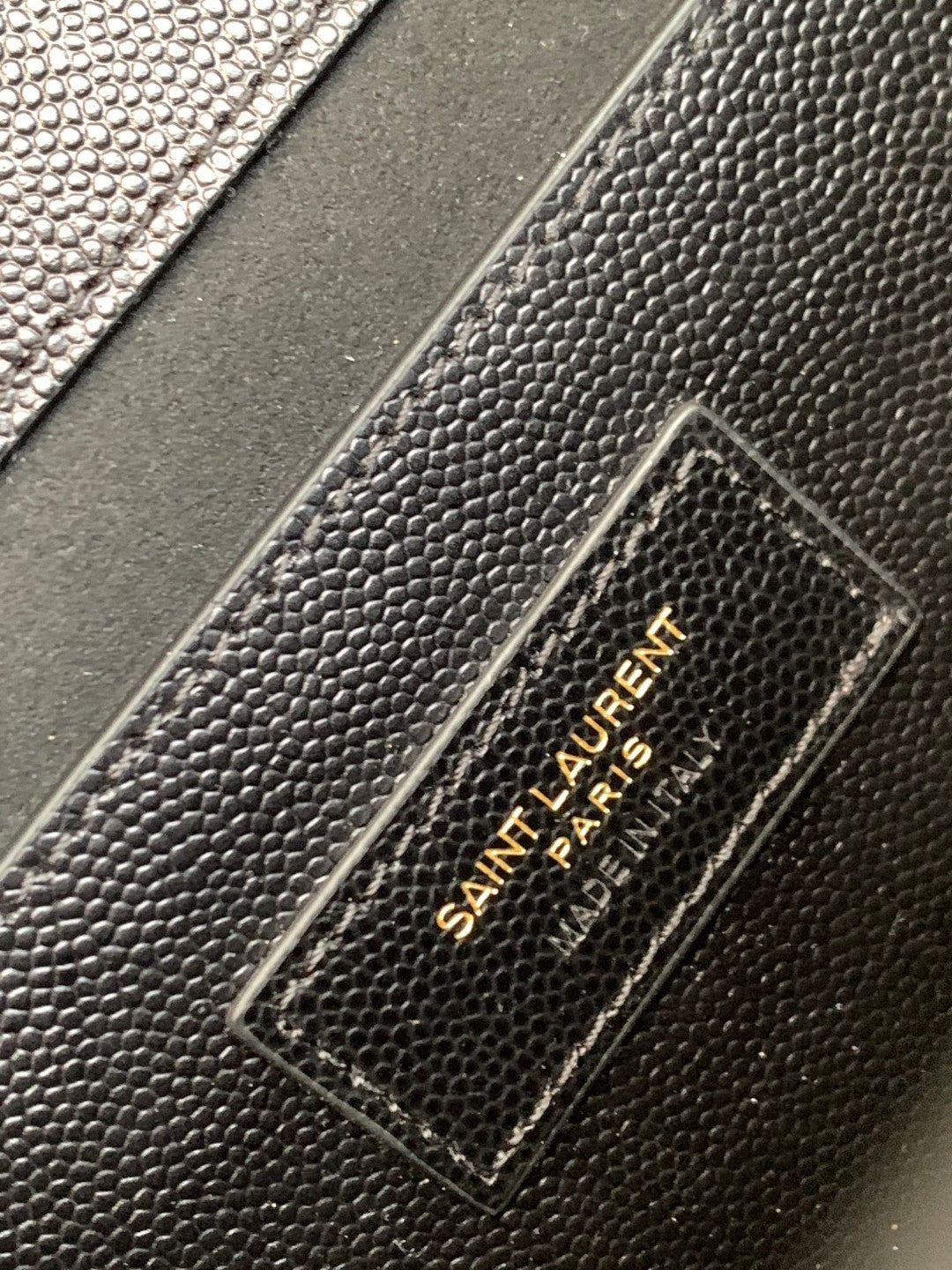 Saint Laurent YSL Kate Medium Shoulder Bag in Black Grain de Poudre Leather