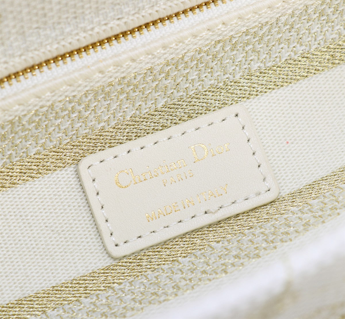 Christian Dior Lady D-Lite Bag - White Butterfly Embroidery