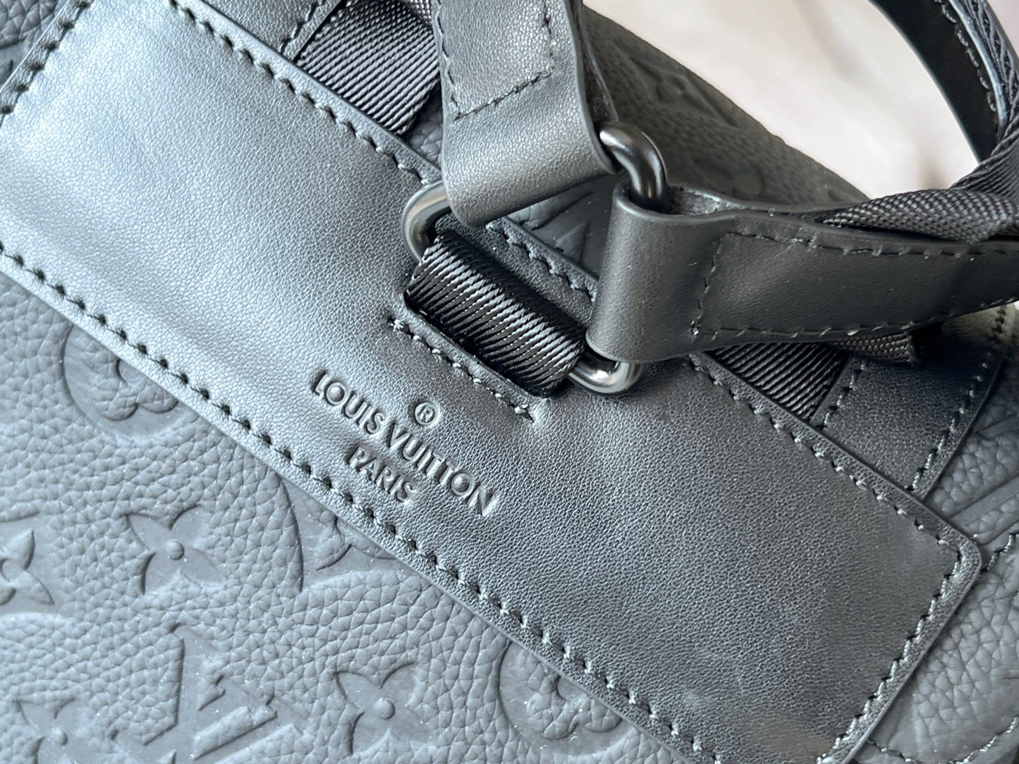Louis Vuitton Christopher PM Monogram Shadow Leather Backpack - Black/Anthracite