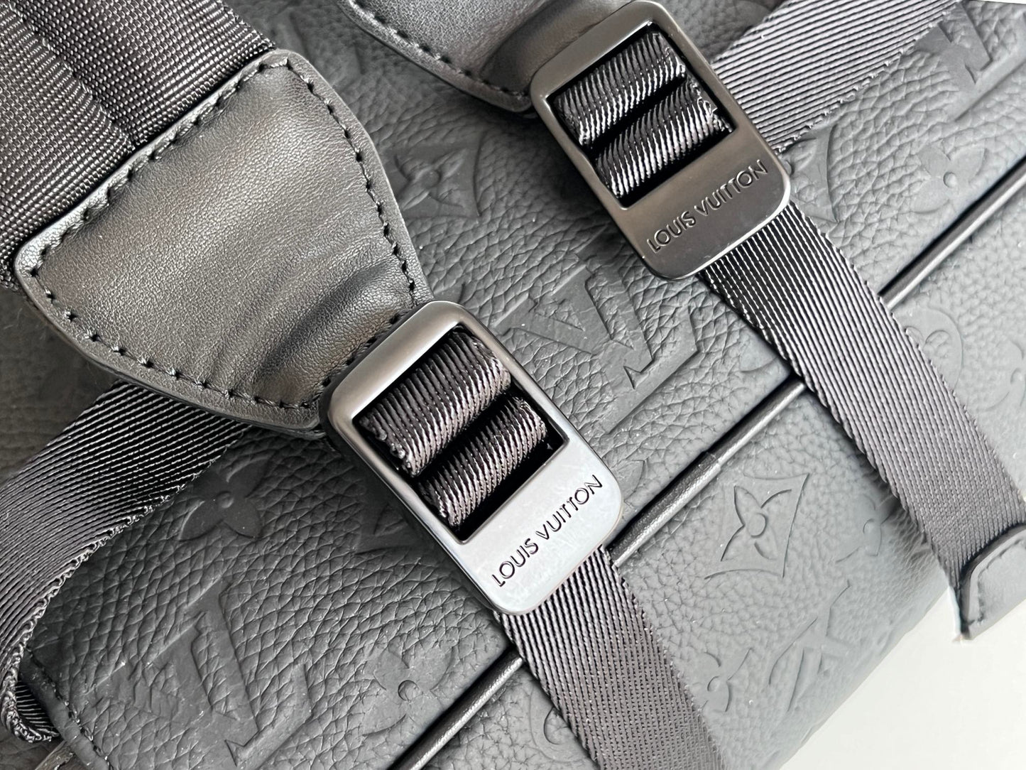 Louis Vuitton Christopher PM Monogram Shadow Leather Backpack - Black/Anthracite
