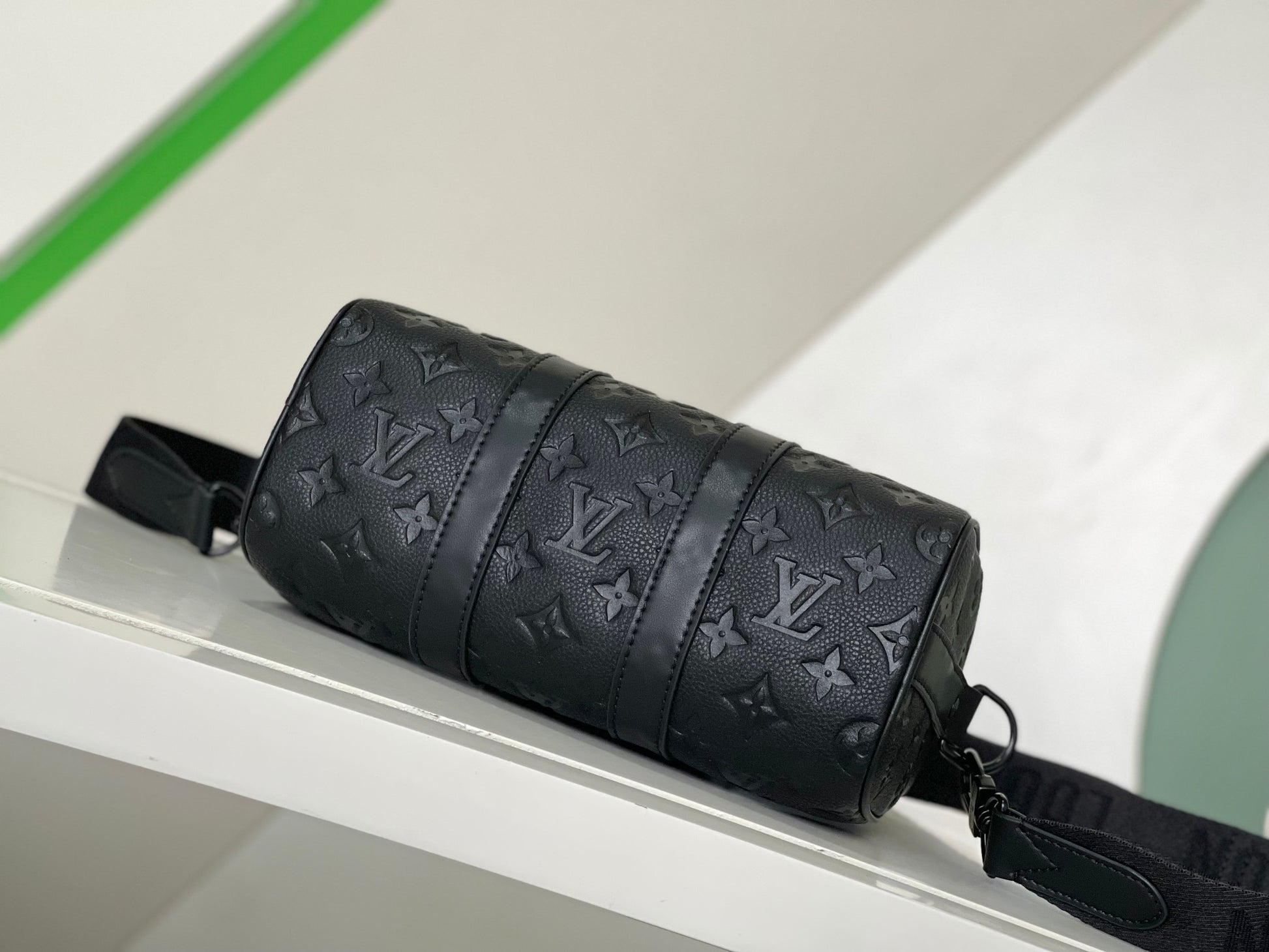 Louis Vuitton Keepall XS Monogram Shadow Leather Bag - Black