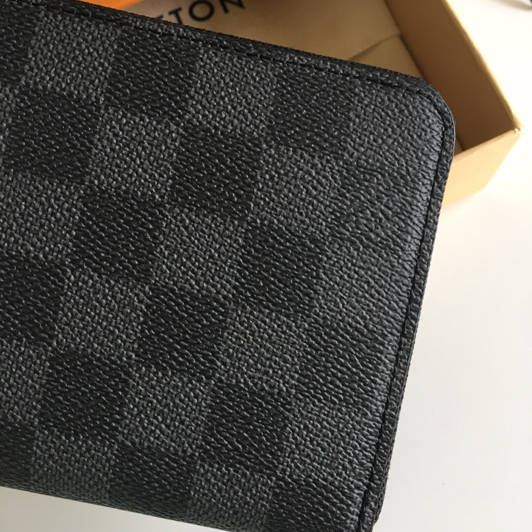 Louis Vuitton Brazza Wallet Damier Graphite Canvas - Black/Grey