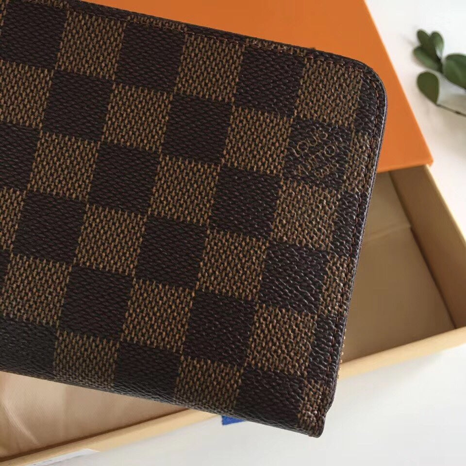 Louis Vuitton Damier Ebene Zippy Wallet with Original Box