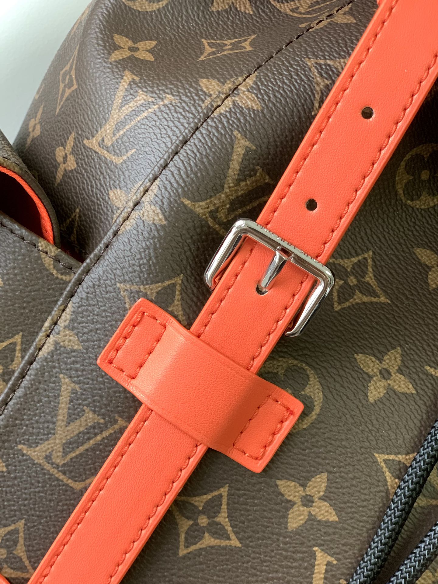 Louis Vuitton Christopher MM Backpack Monogram Macassar Canvas - Orange (M46814)