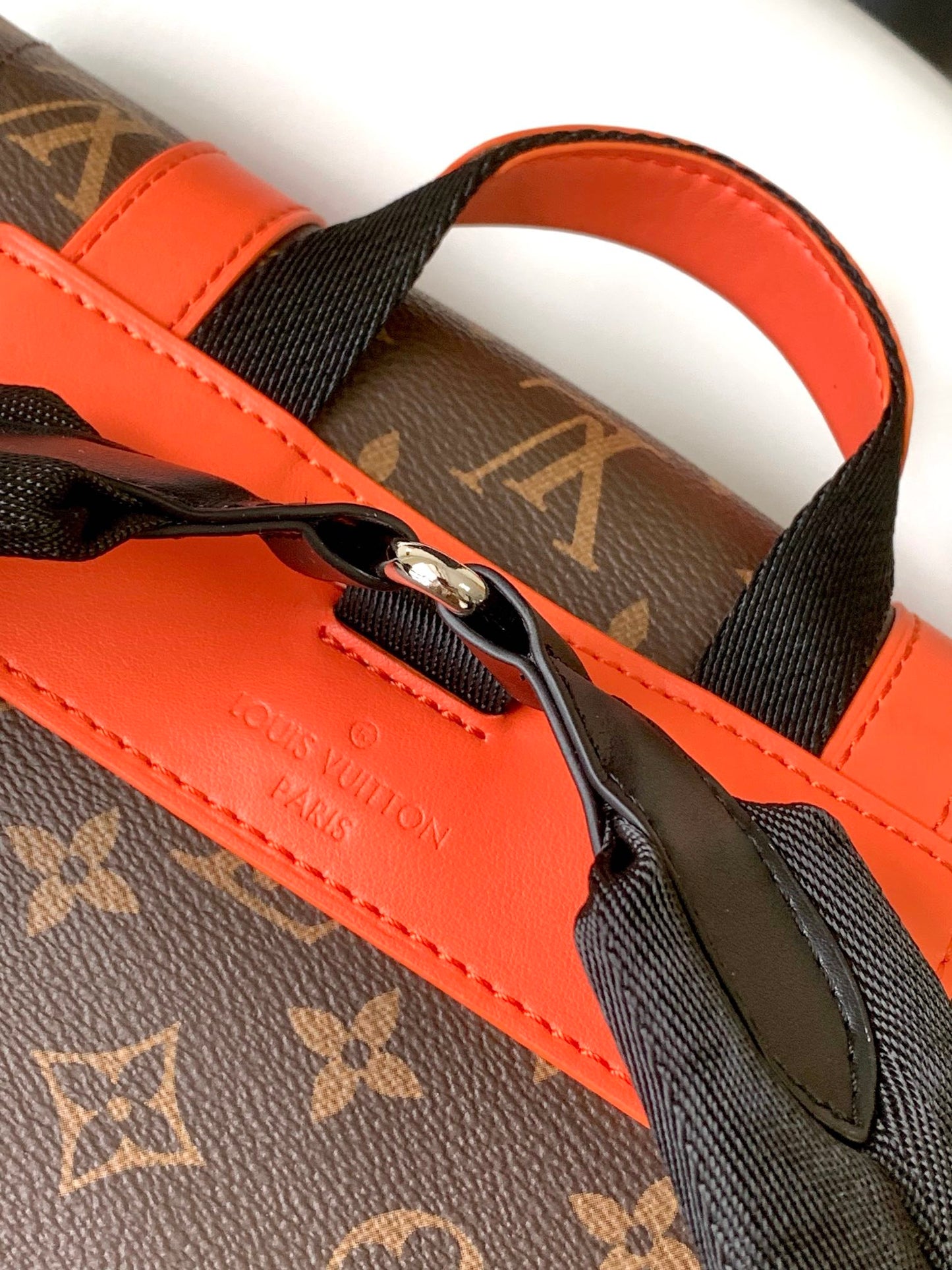 Louis Vuitton Christopher MM Backpack Monogram Macassar Canvas - Orange (M46814)