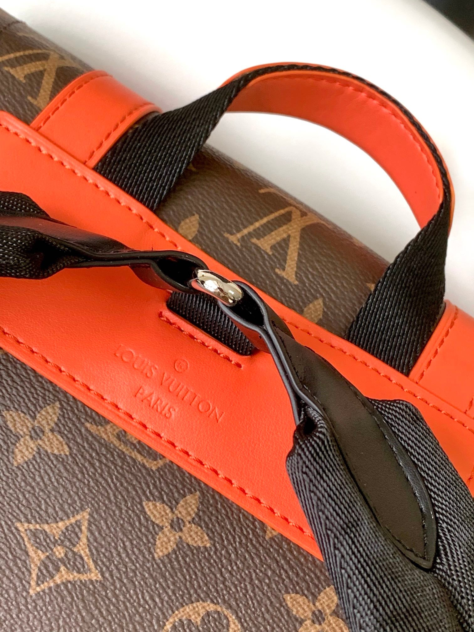 Louis Vuitton Christopher MM Backpack Monogram Macassar Canvas - Orange (M46814)