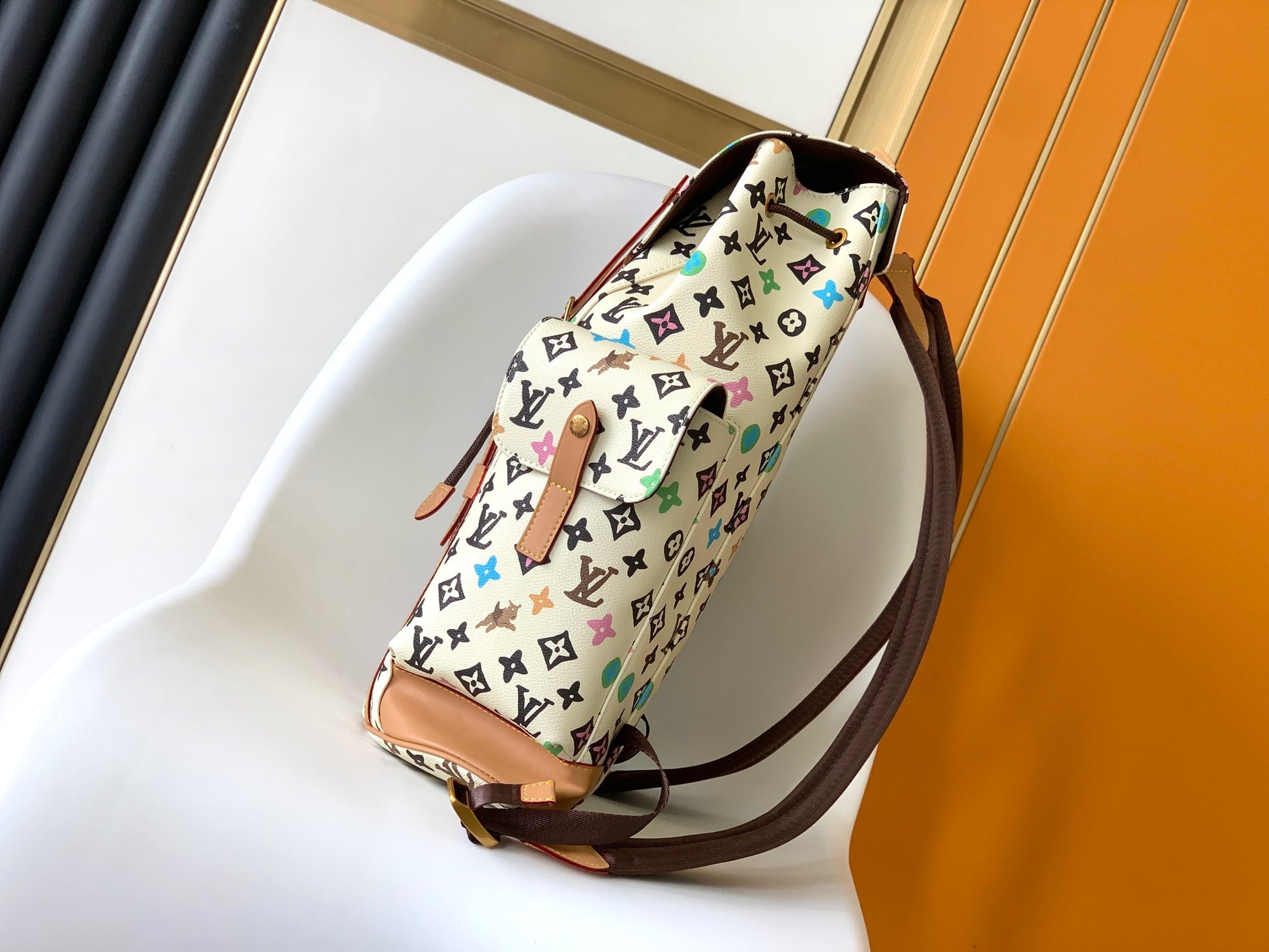 Louis Vuitton Monogram Multicolore Christopher PM Backpack - White