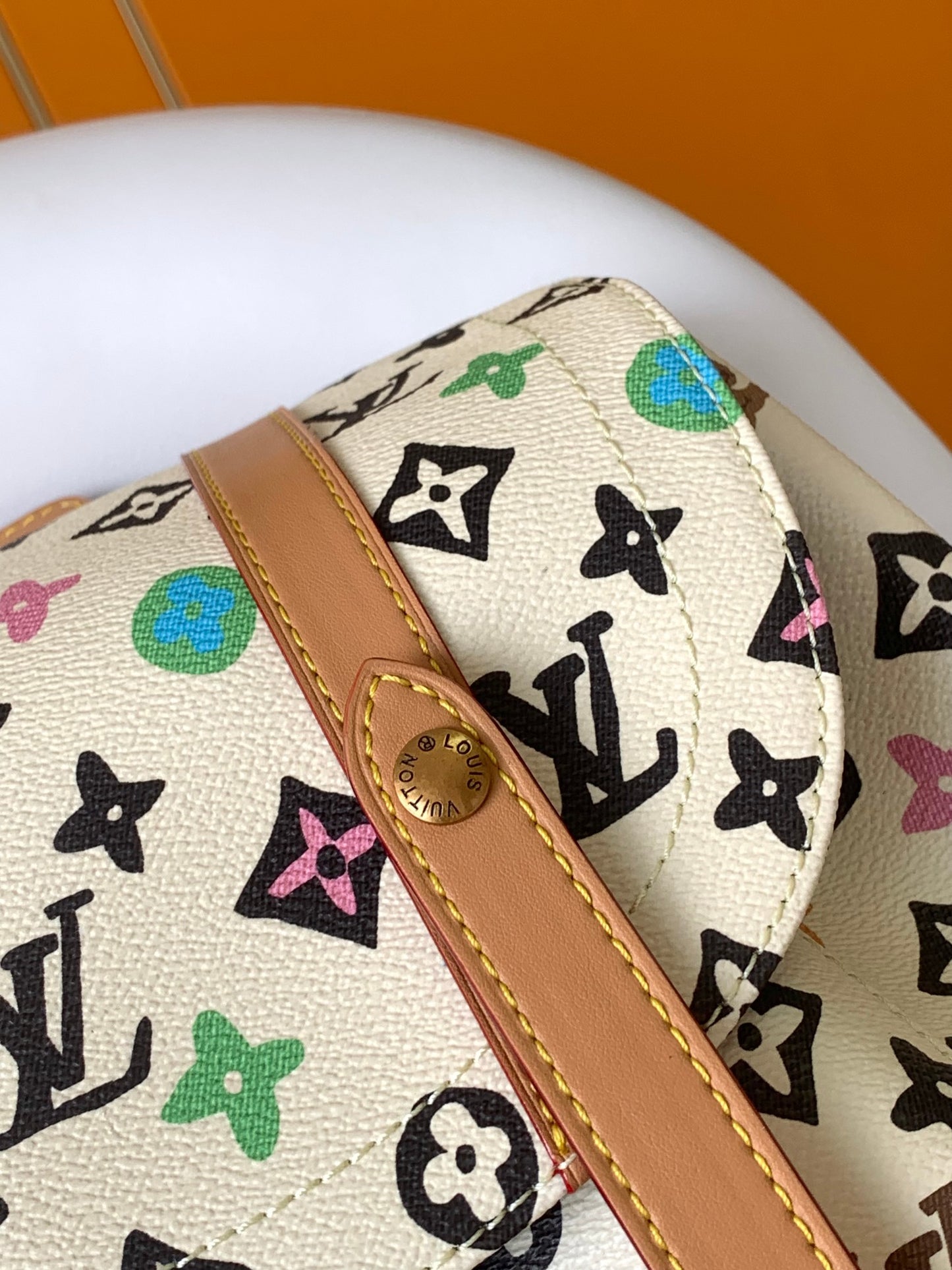 Louis Vuitton Monogram Multicolore Christopher PM Backpack - White