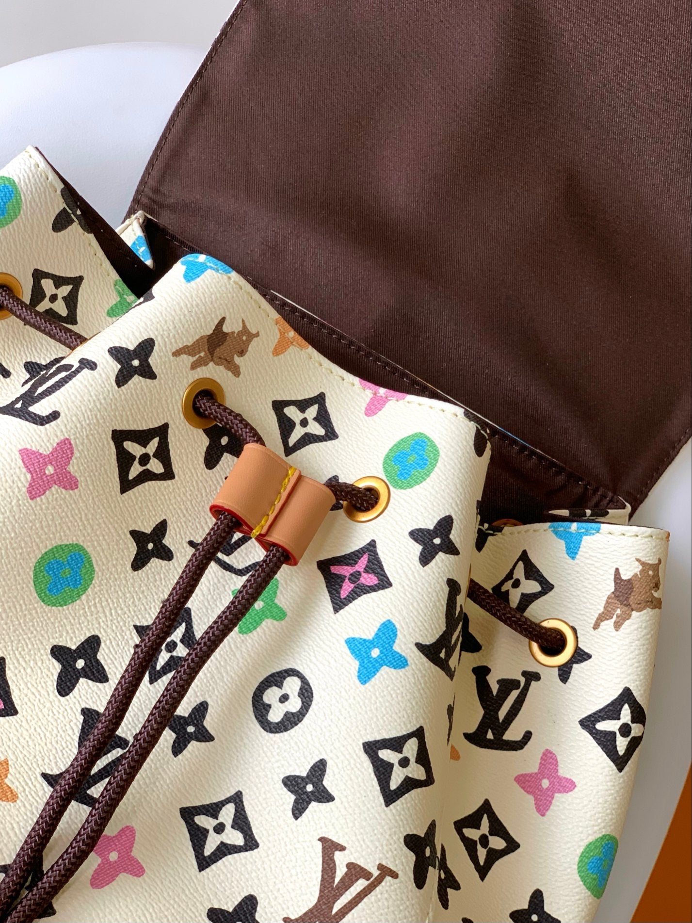 Louis Vuitton Monogram Multicolore Christopher PM Backpack - White