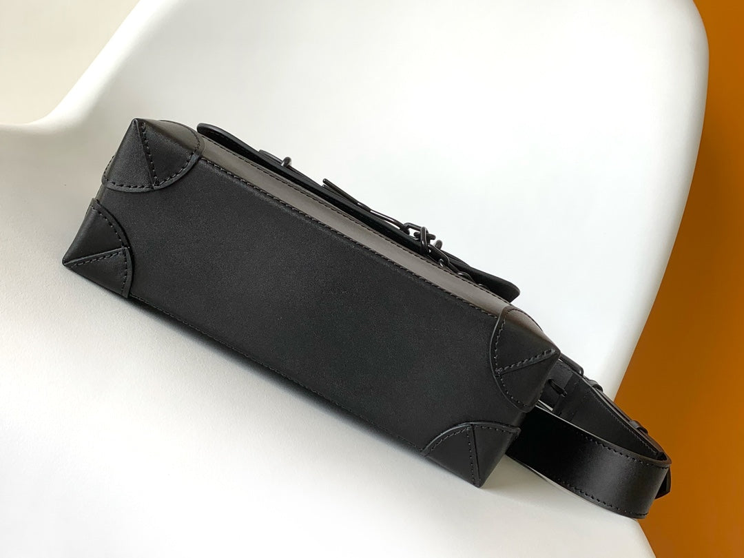 Louis Vuitton Steamer Wearable Wallet - Black Monogram Taurillon Leather