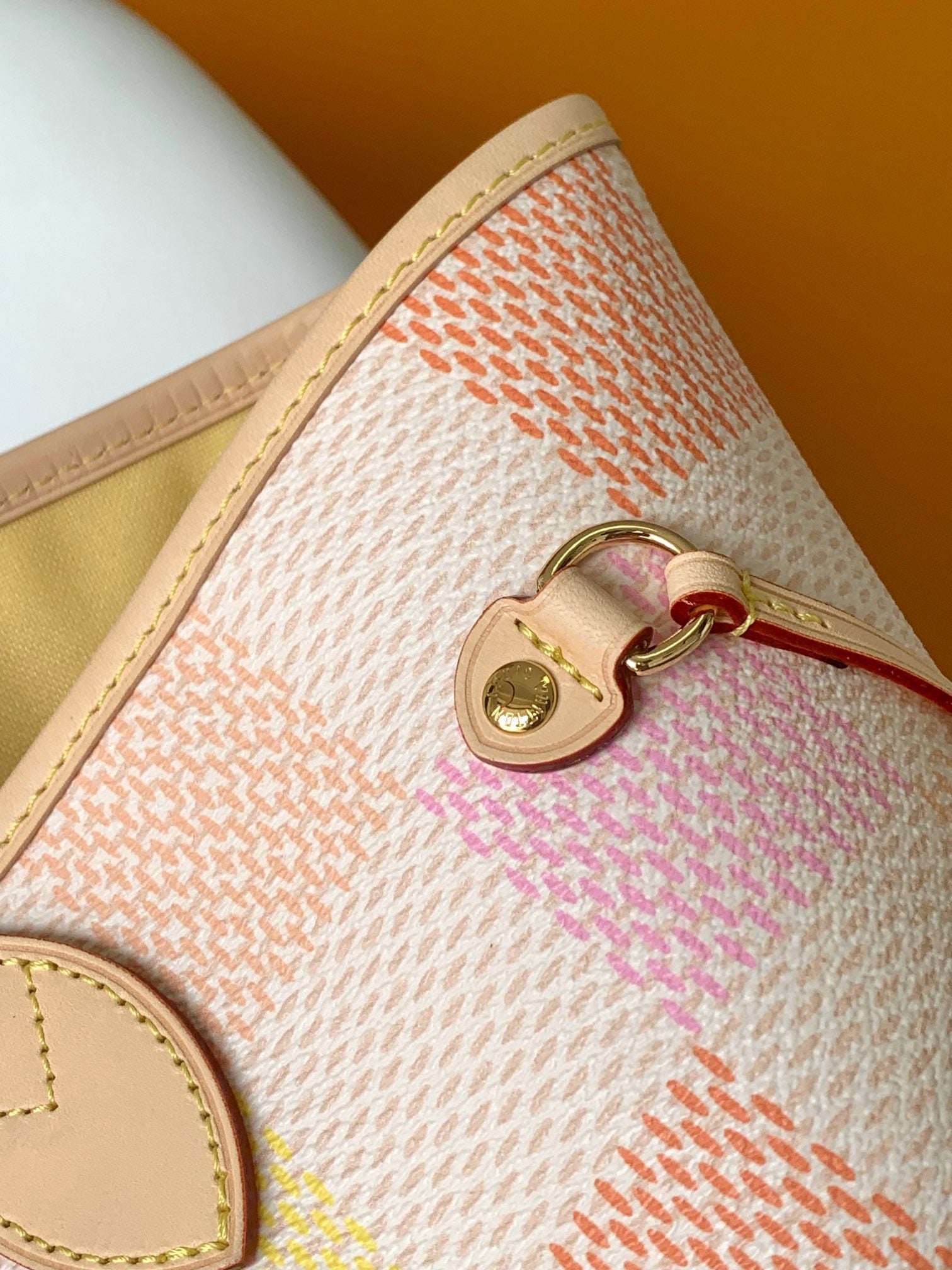Louis Vuitton Neverfull MM Damier Azur Pastel Checkerboard Tote Bag