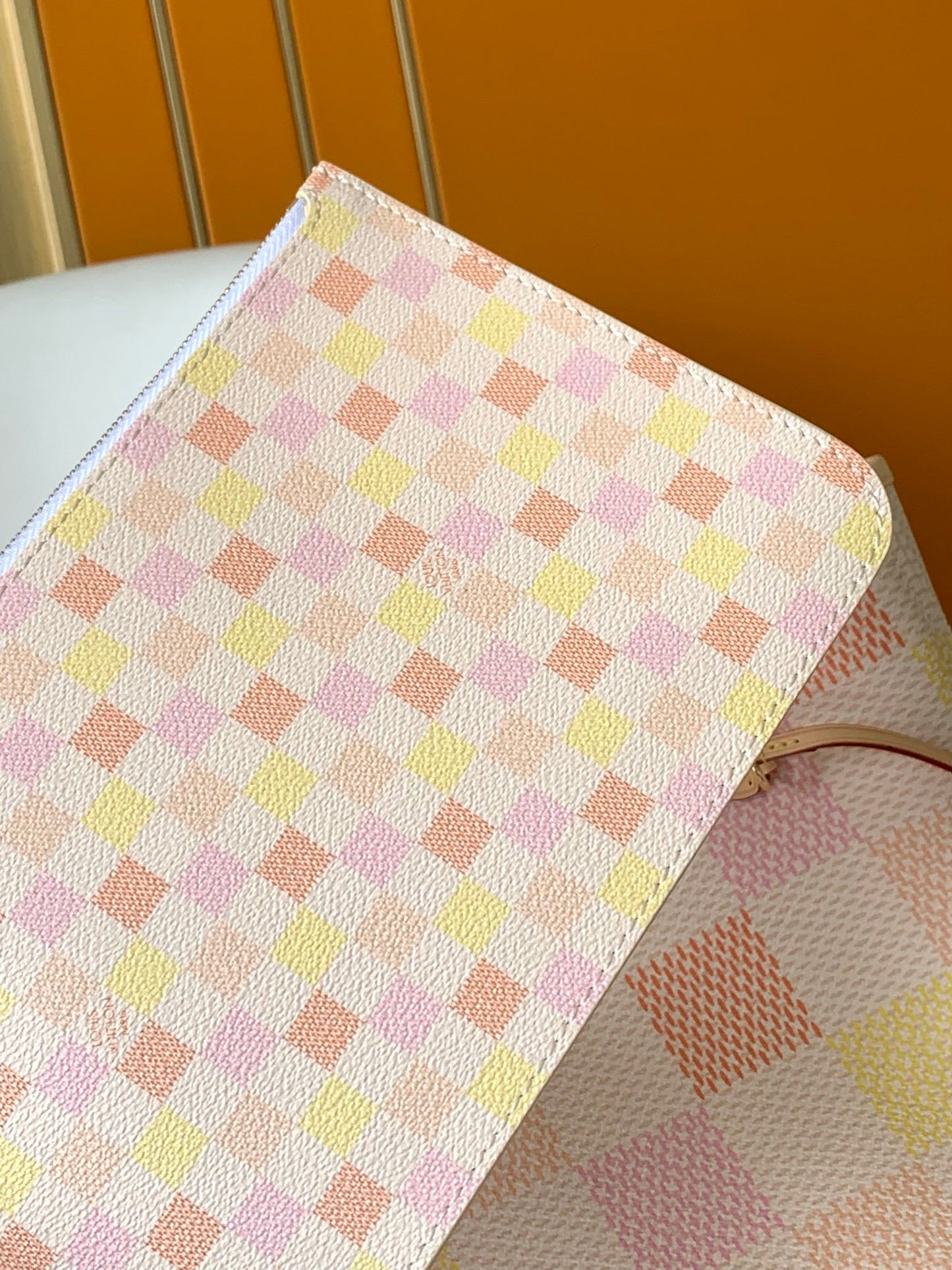 Louis Vuitton Neverfull MM Damier Azur Pastel Checkerboard Tote Bag