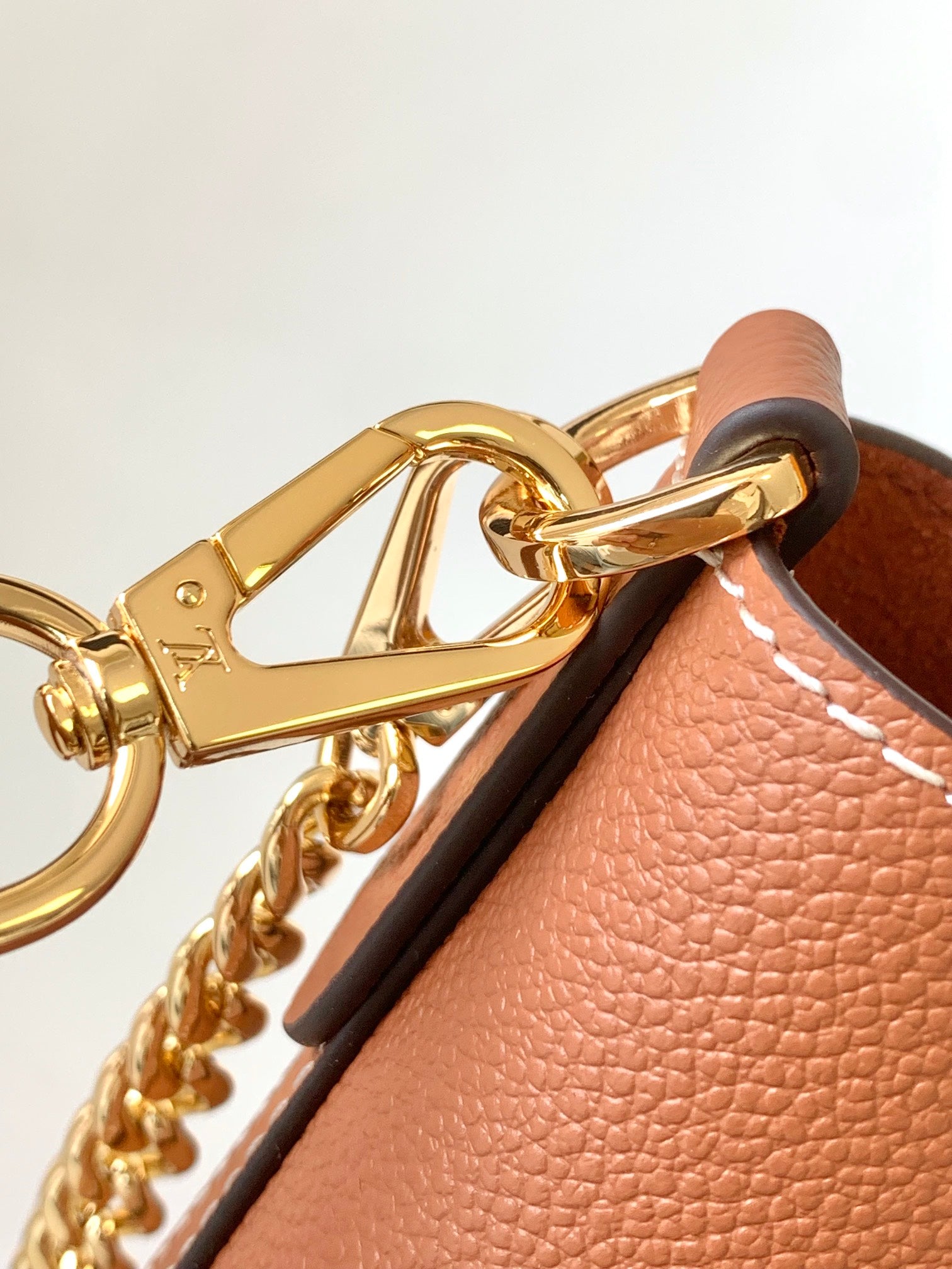 Louis Vuitton Lockme Bucket Bag - Brown Grained Leather with Gold-Tone Hardware