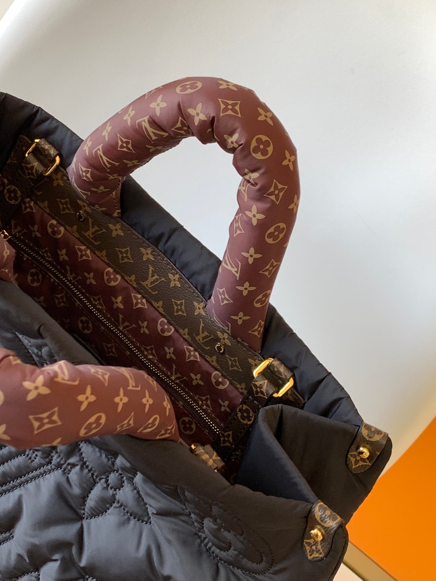 Louis Vuitton OnTheGo GM Pillow Tote Bag - Black Monogram ECONYL