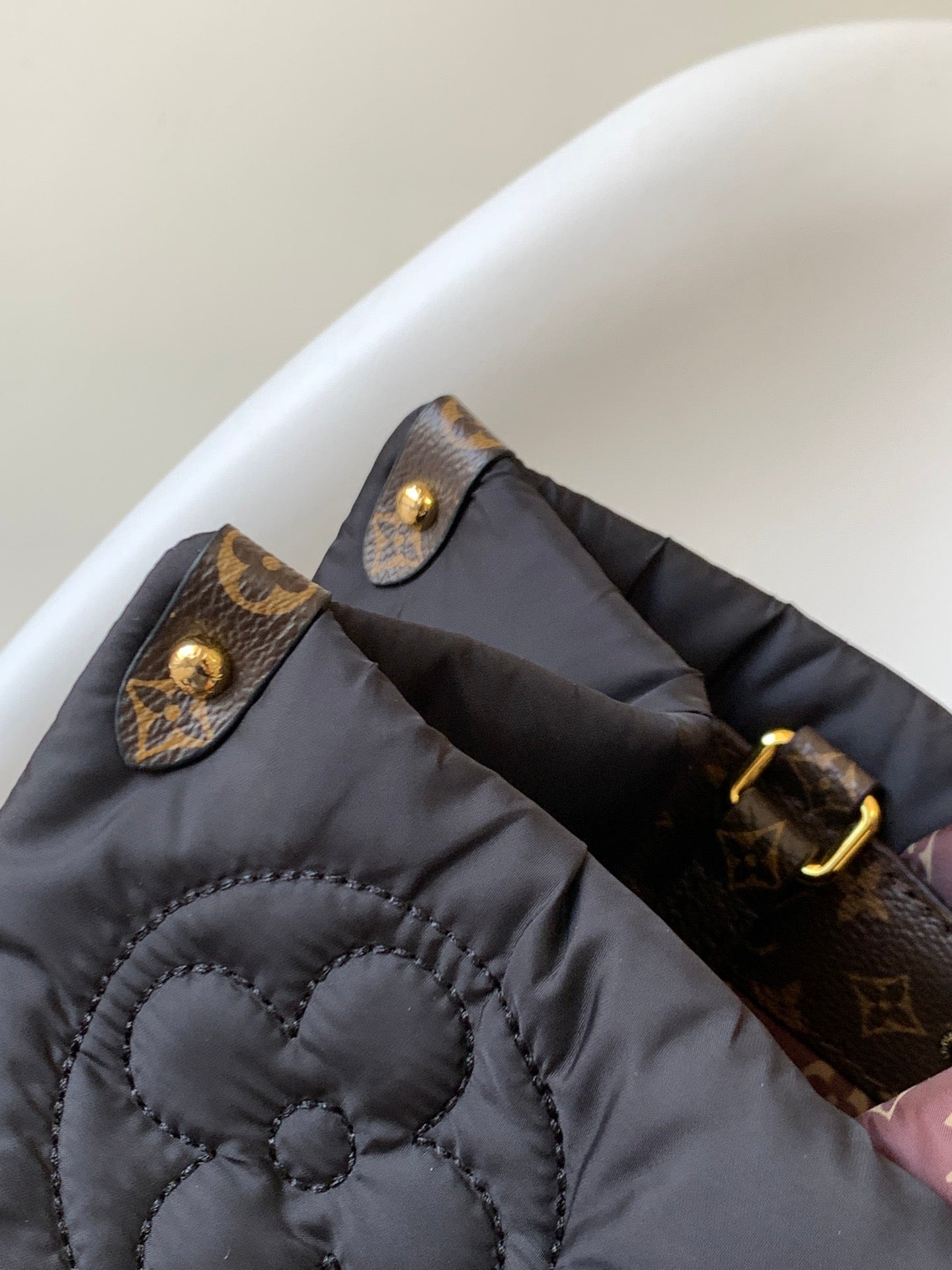Louis Vuitton OnTheGo GM Pillow Tote Bag - Black Monogram ECONYL
