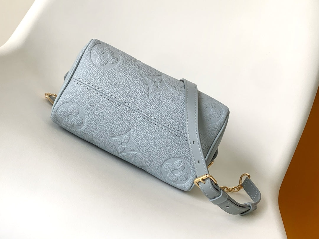 Louis Vuitton Monogram Empreinte Speedy Bandoulière 20 Handbag - Light Blue