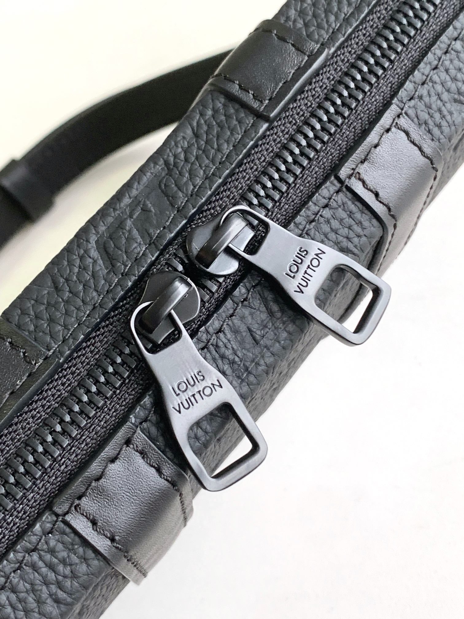 Black Monogram Leather Soft Trunk Crossbody Bag