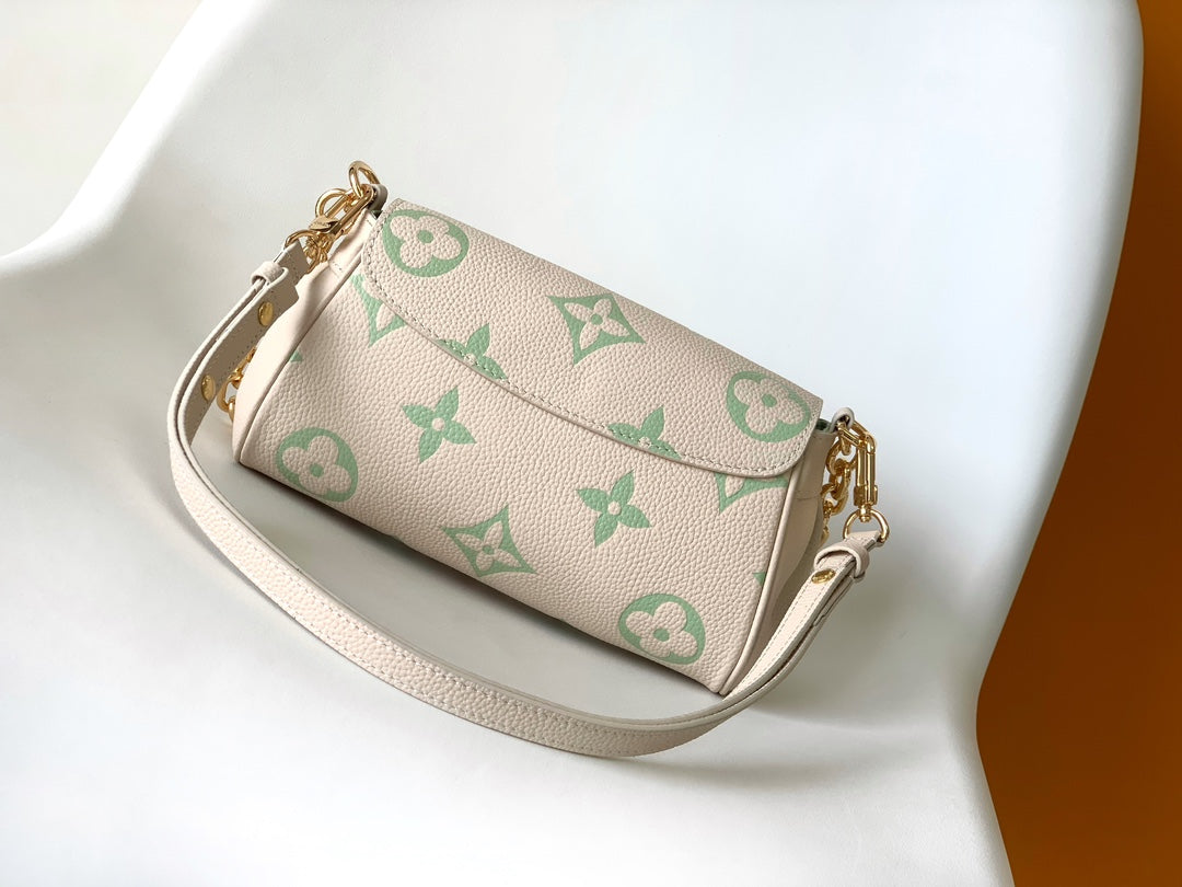 Louis Vuitton Monogram Empreinte Easy Pouch on Strap - Cream & Green