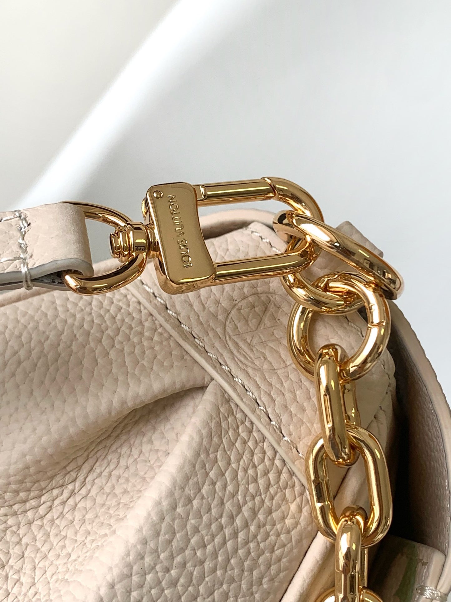 Louis Vuitton Monogram Empreinte Easy Pouch on Strap - Cream &amp; Green