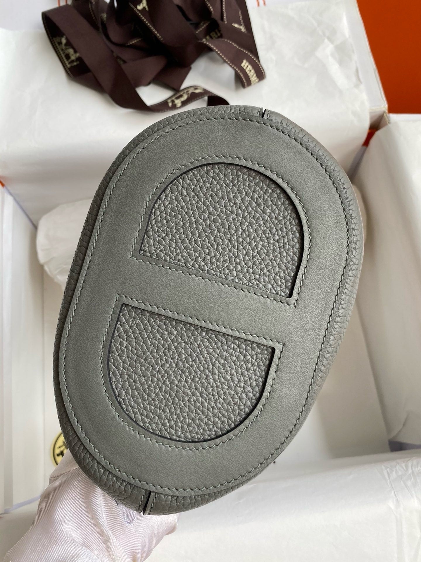 Hermès In-the-Loop 18 Tote Bag - Grey Clemence &amp; Swift Leather