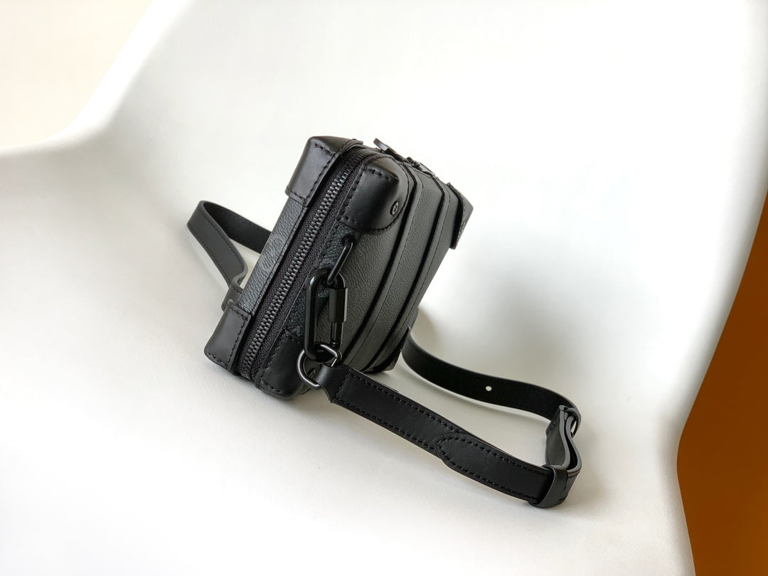 Louis Vuitton Soft Trunk Monogram Eclipse Crossbody Bag - Black