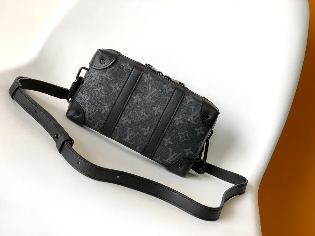 Louis Vuitton Soft Trunk Monogram Eclipse Crossbody Bag - Black