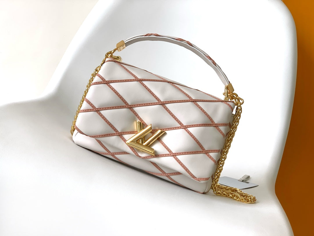 Louis Vuitton GO-14 MM Quilted Lambskin Shoulder Bag - Rose Malletage