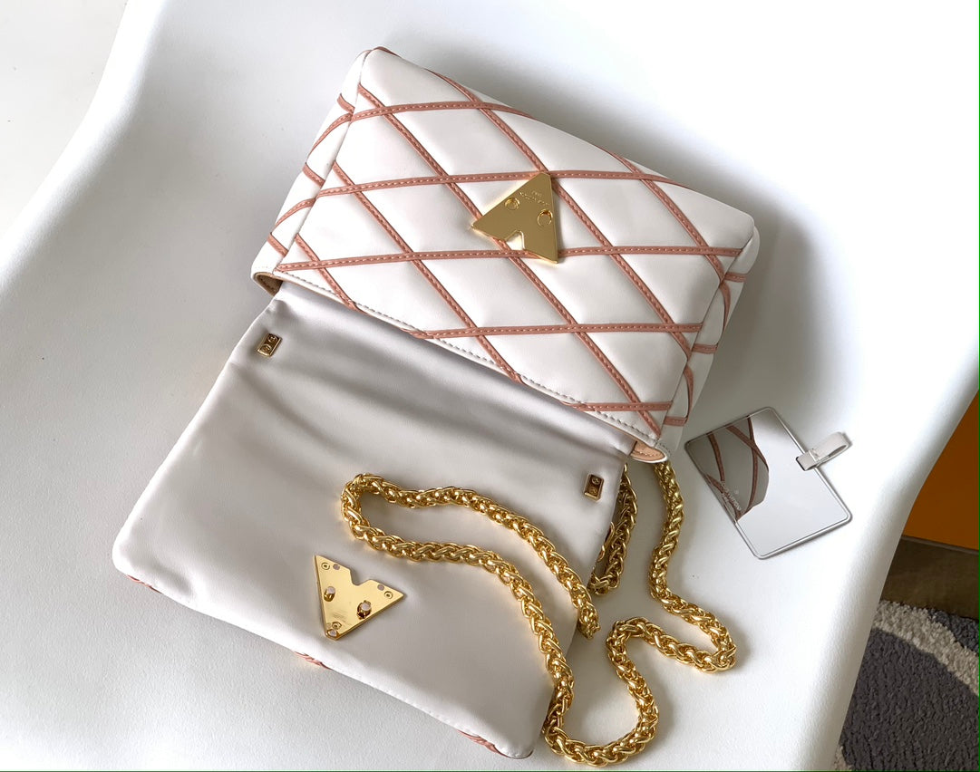 Louis Vuitton GO-14 MM Quilted Lambskin Shoulder Bag - Rose Malletage