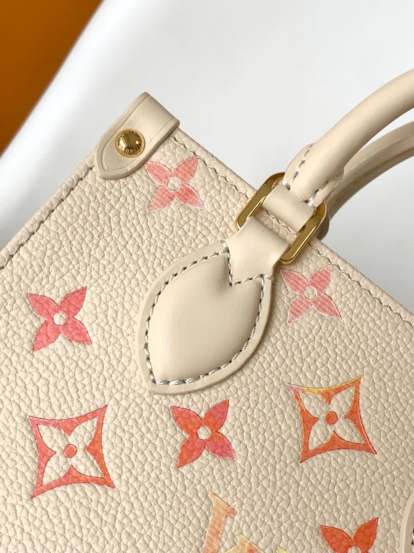 Louis Vuitton Monogram Gradient Petit Sac Plat Mini Tote Bag - Pink/Cream Leather