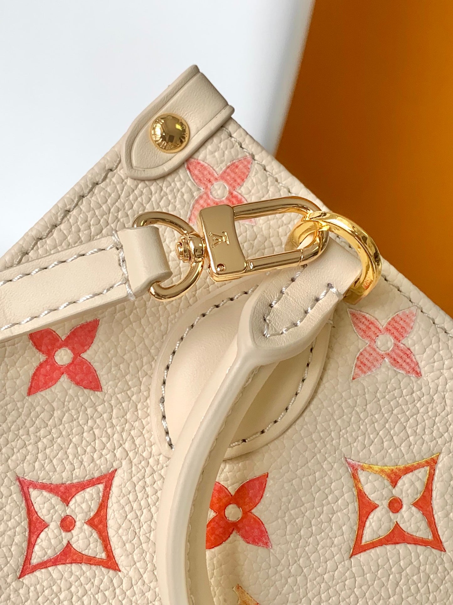 Louis Vuitton Monogram Gradient Petit Sac Plat Mini Tote Bag - Pink/Cream Leather