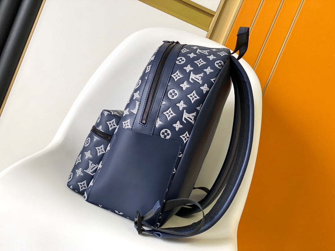 Louis Vuitton Discovery Backpack PM Monogram Bleached Canvas Blue