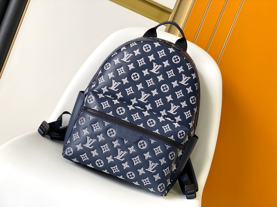 Louis Vuitton Discovery Backpack PM Monogram Bleached Canvas Blue