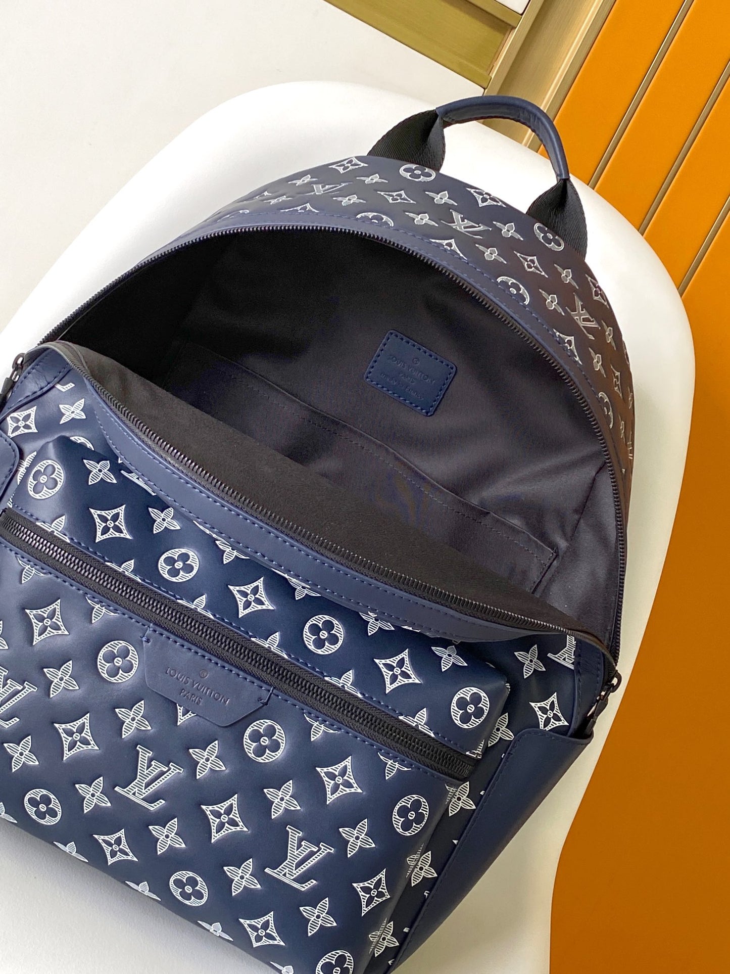 Louis Vuitton Discovery Backpack PM Monogram Bleached Canvas Blue