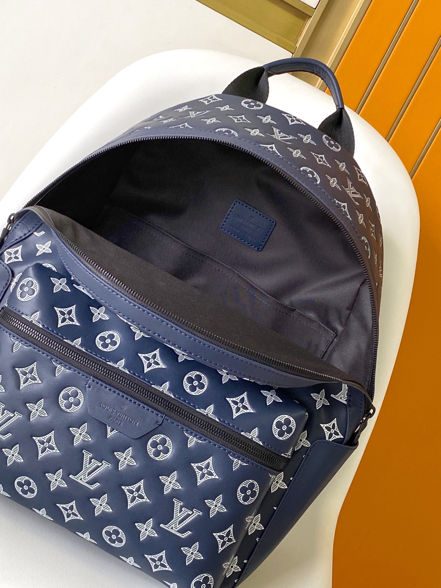 Louis Vuitton Discovery Backpack PM Monogram Bleached Canvas Blue