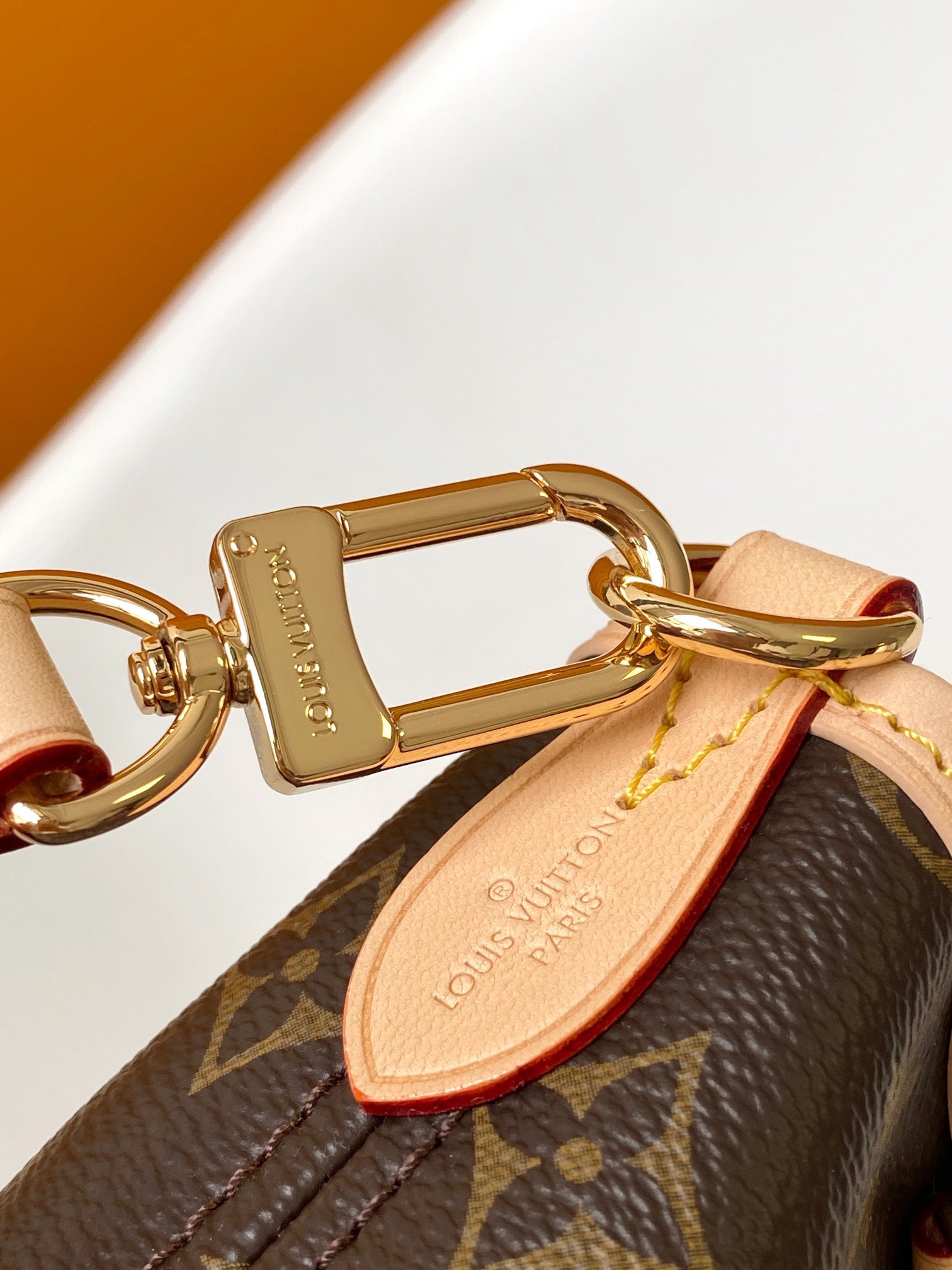 Louis Vuitton Monogram Canvas Mini Handbag with Round Pouch and Pink Strap