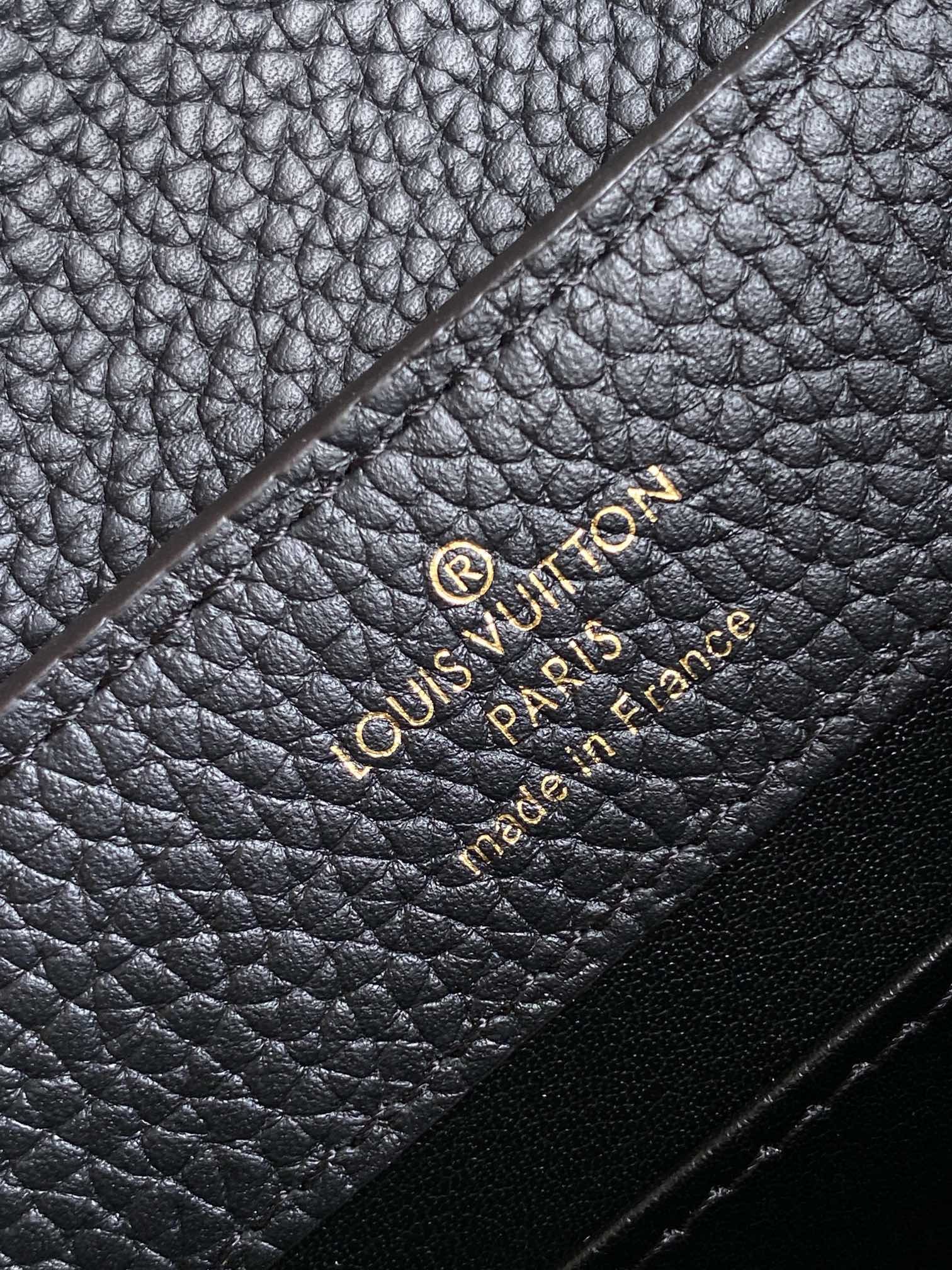 Louis Vuitton Capucines BB Taurillon Leather Handbag - Black