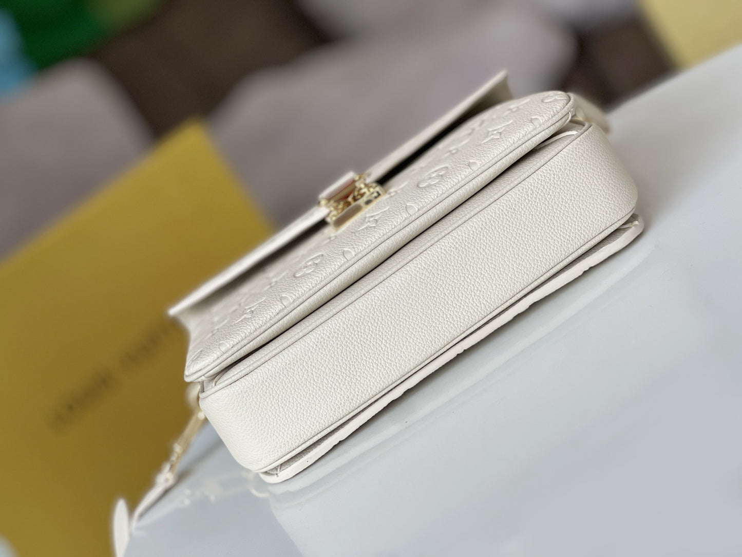 Louis Vuitton Monogram Empreinte Pochette Métis - Cream White Leather Crossbody Bag