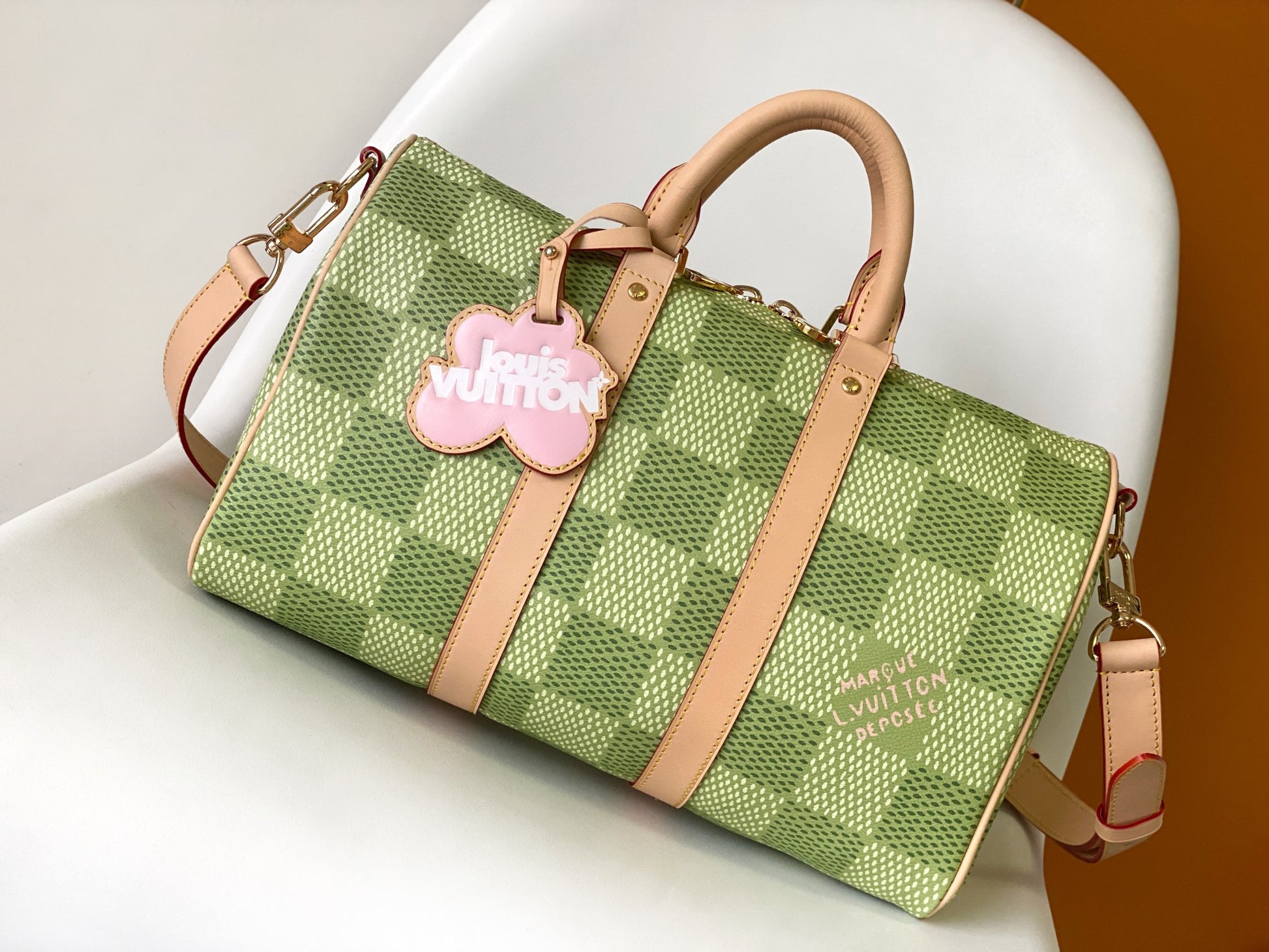 Louis Vuitton x Tyler, The Creator Keepall Bandoulière 25 Green Damier Golf