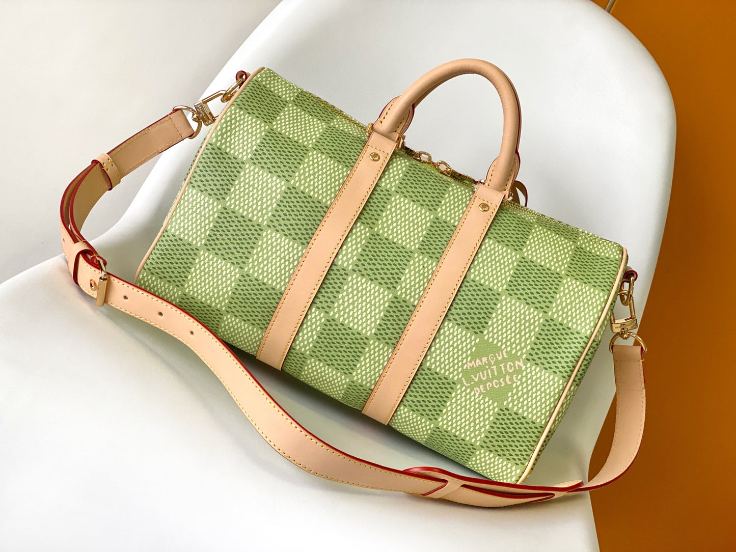 Louis Vuitton x Tyler, The Creator Keepall Bandoulière 25 Green Damier Golf