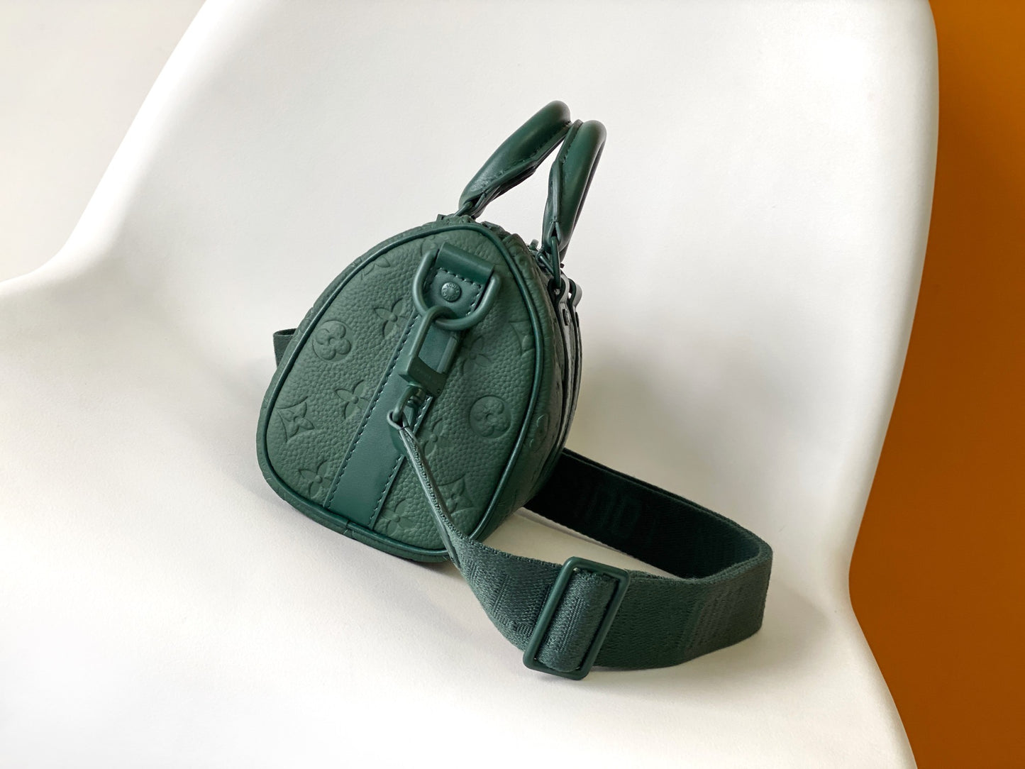 Louis Vuitton Monogram Taurillon Leather Keepall XS - Dark Green