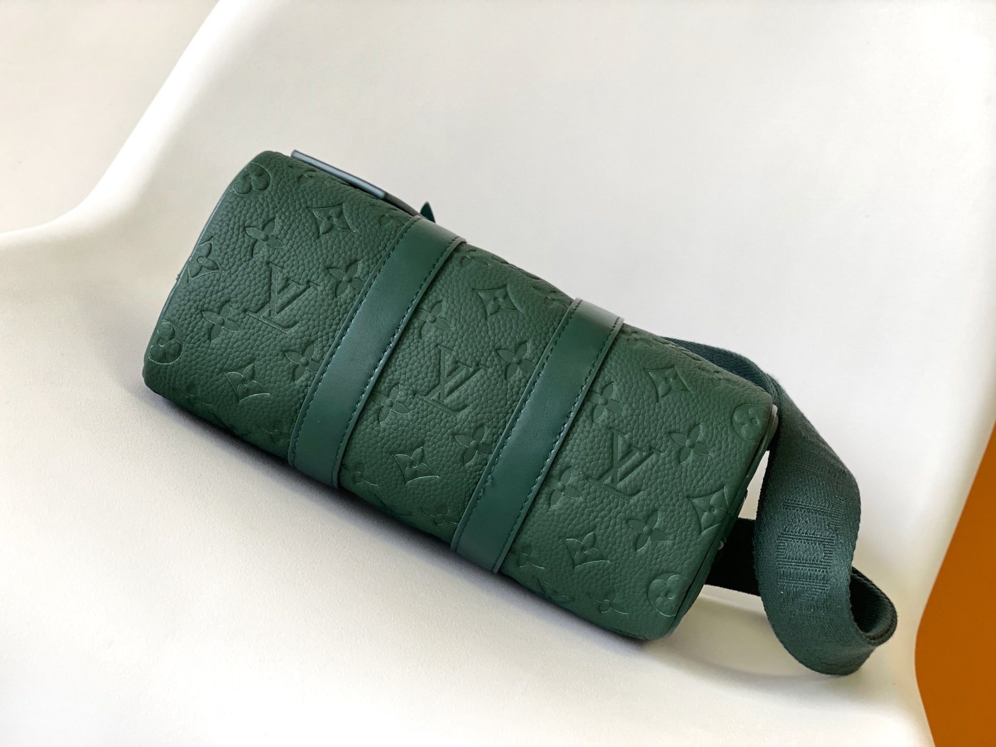 Louis Vuitton Monogram Taurillon Leather Keepall XS - Dark Green