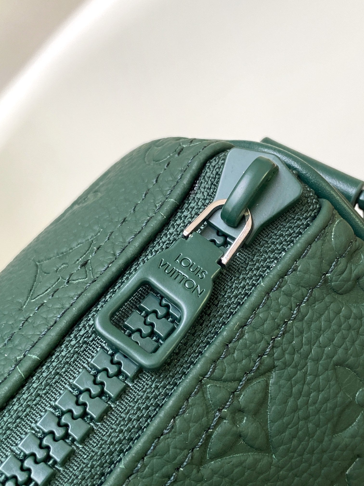 Louis Vuitton Monogram Taurillon Leather Keepall XS - Dark Green