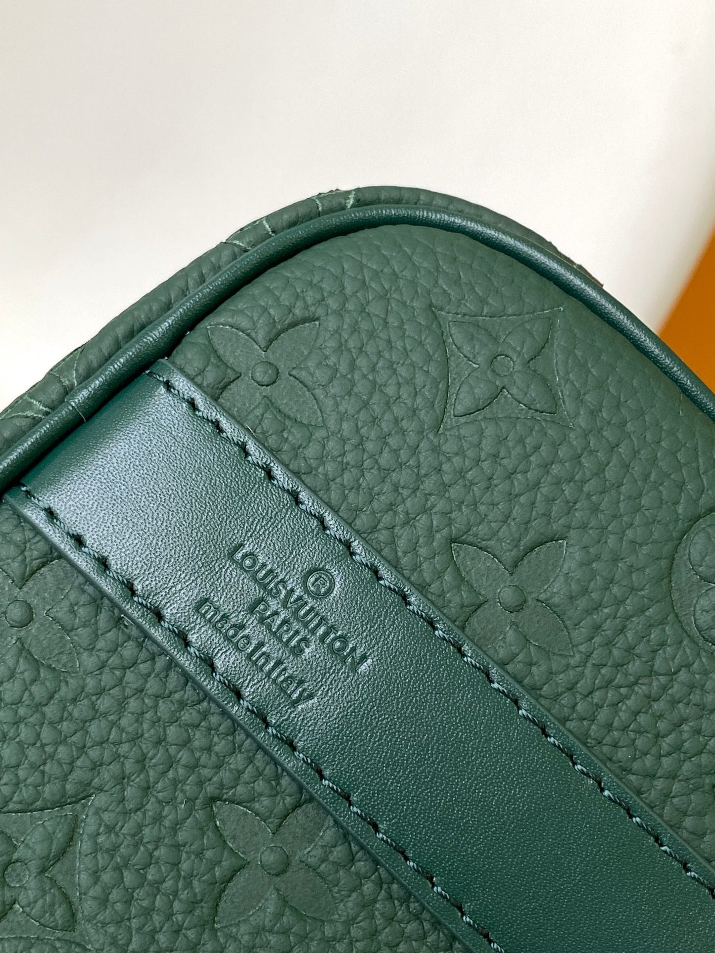 Louis Vuitton Monogram Taurillon Leather Keepall XS - Dark Green