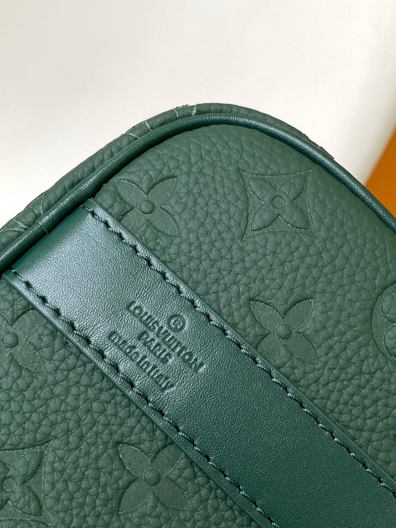 Louis Vuitton Monogram Taurillon Leather Keepall XS - Dark Green