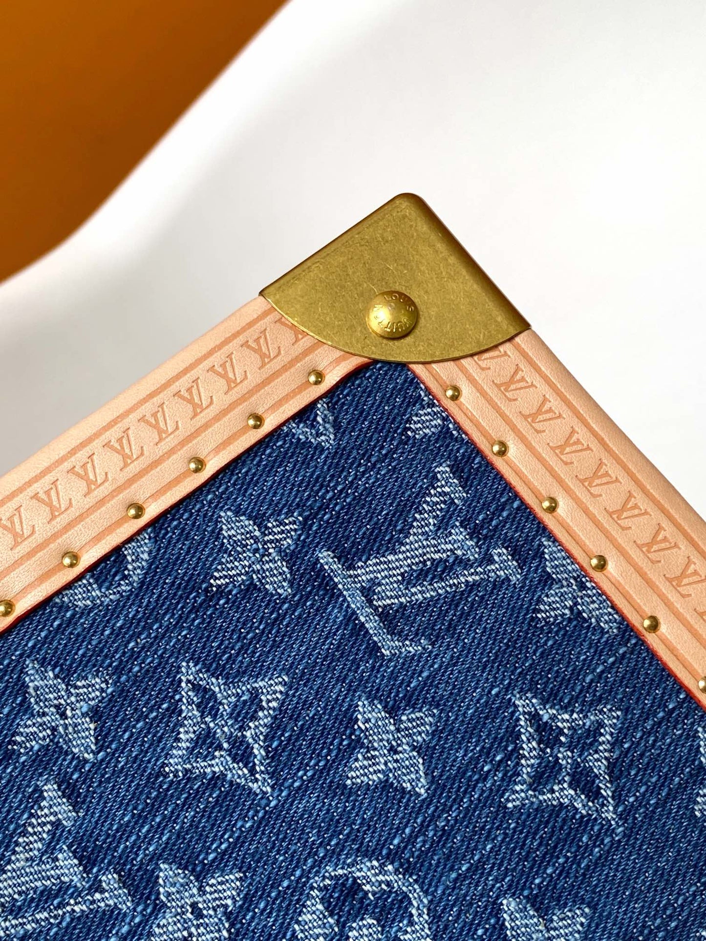 Louis Vuitton Coffret Trésor 20 Blue Monogram Denim Trunk Box
