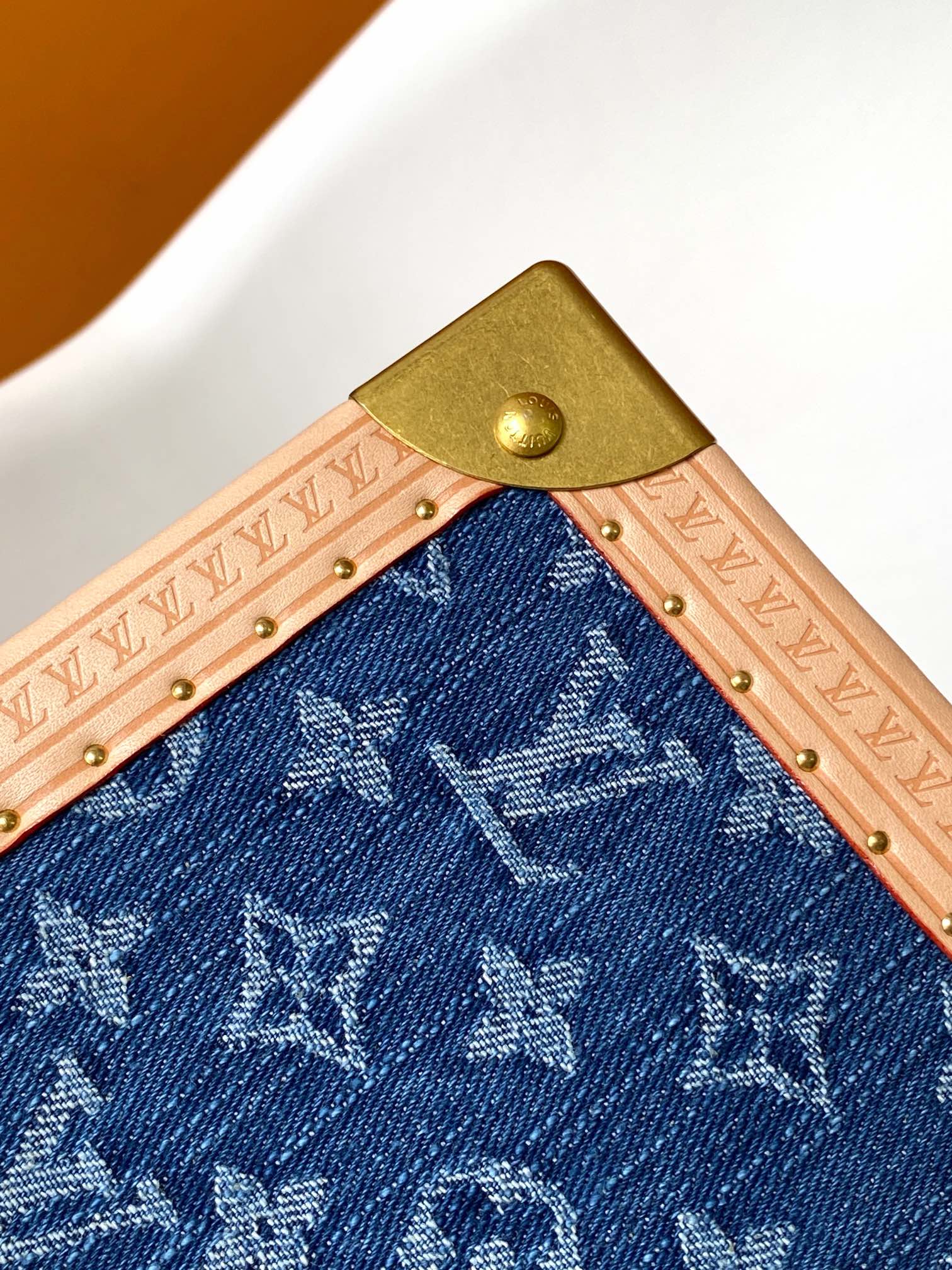 Louis Vuitton Coffret Trésor 20 Blue Monogram Denim Trunk Box
