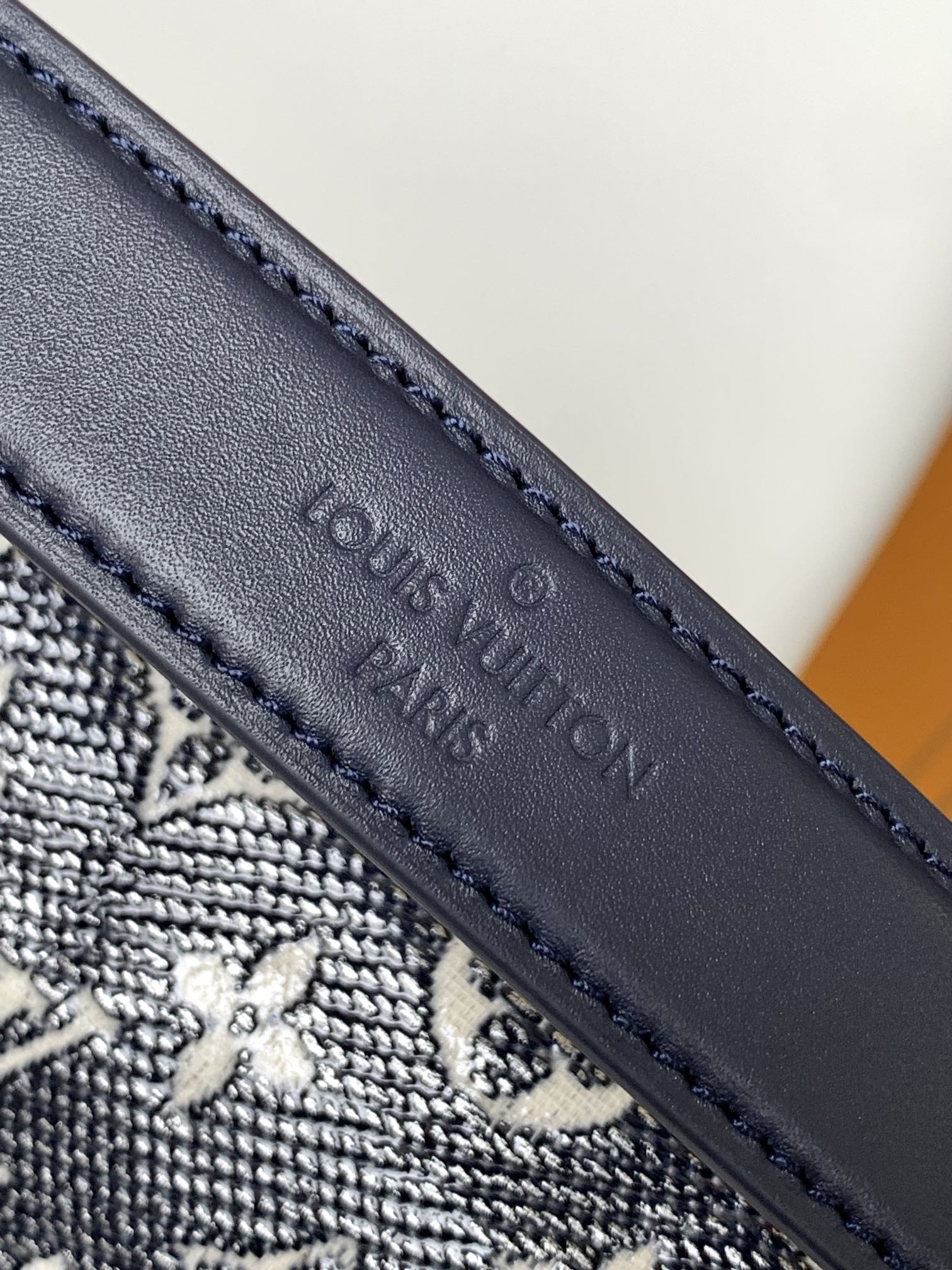 Louis Vuitton Side Trunk Monogram Denim Handbag